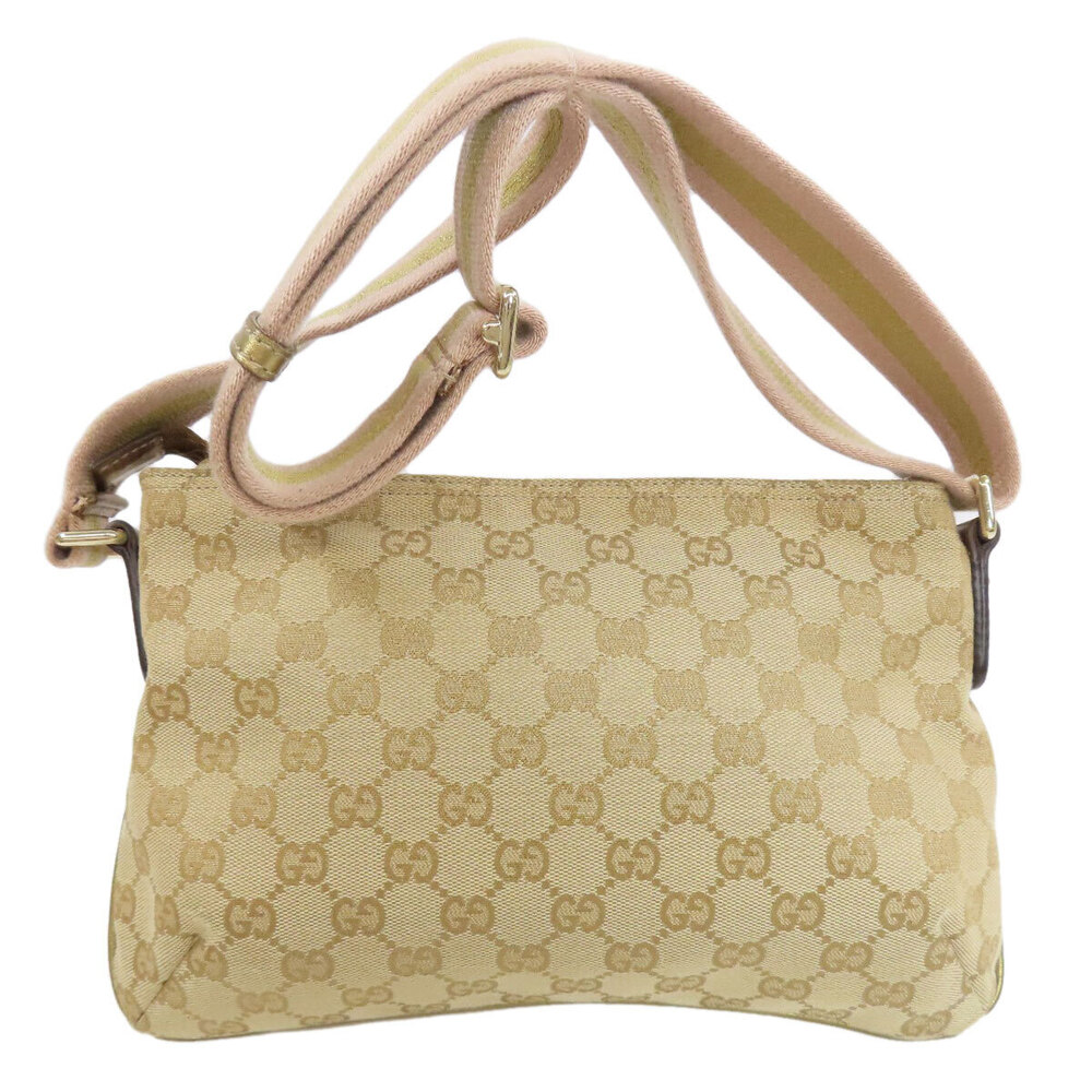 Gucci Bag Brown Crossbody Messenger GG Canvas Leather